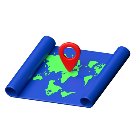 Map Location  3D Icon