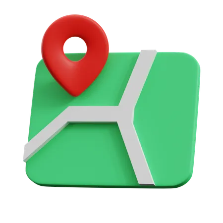 Map Locator  3D Icon