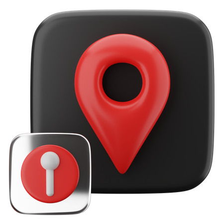 Map pin 3D Icon