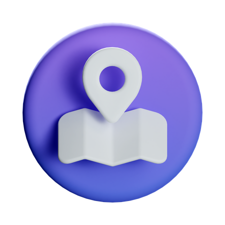 Map Pin Location  3D Icon