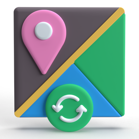 Map Refresh  3D Icon