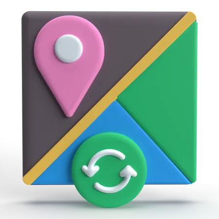 Map Refresh  3D Icon