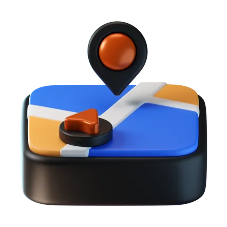 Map Route  3D Icon