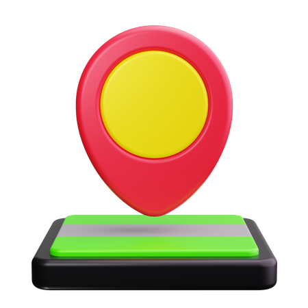 ピン付き地図  3D Icon