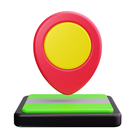 Map with Pins  3D Icon