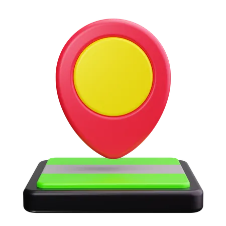 Map with Pins  3D Icon