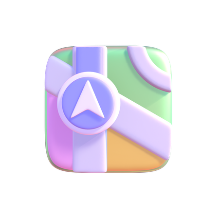 Mapa  3D Icon