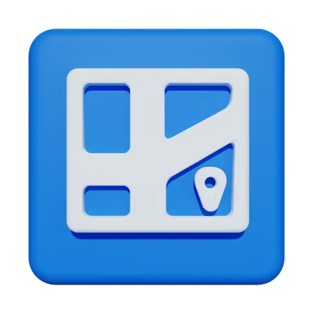 Mapa  3D Icon