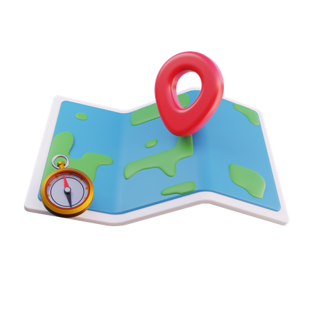 Mapa  3D Icon