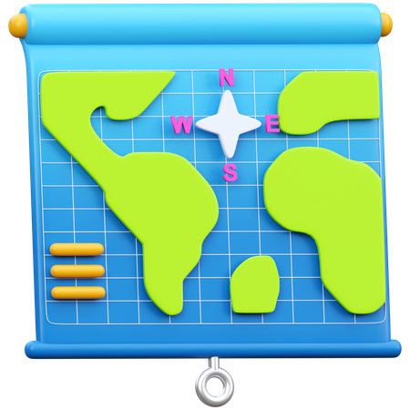 Mapa  3D Icon