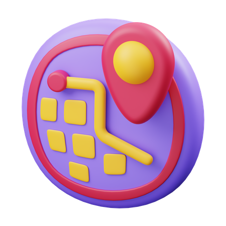 Mapa  3D Icon