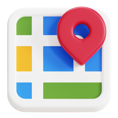 Mapa  3D Icon