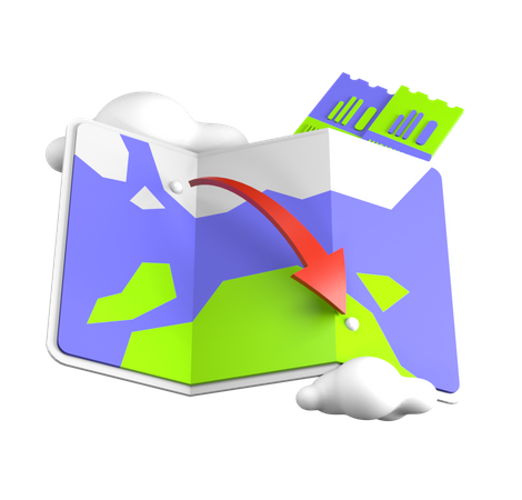 Mapa  3D Icon