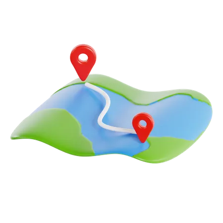 Mapa  3D Icon