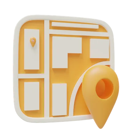 Mapa  3D Icon