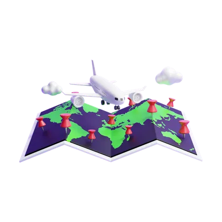 Mapa  3D Icon