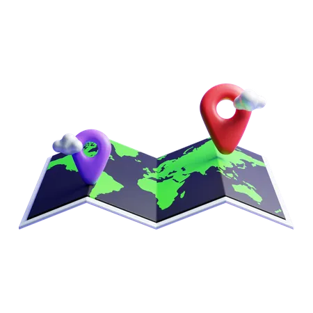 Mapa  3D Icon