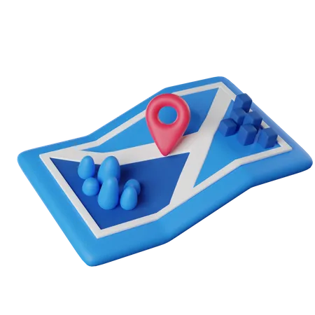 Mapa  3D Icon