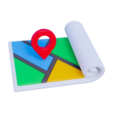 Mapa da cidade  3D Icon