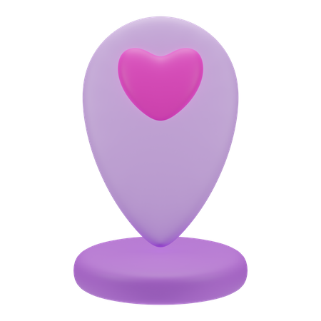 Mapa de amor  3D Icon