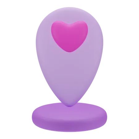 Mapa de amor  3D Icon