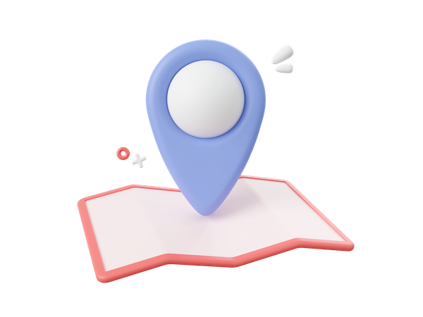 Mapa de localização  3D Icon