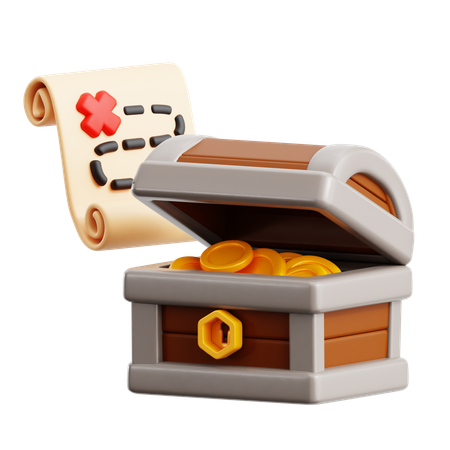 Mapa de rotas no peito  3D Icon