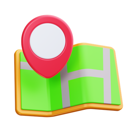 Mapa de ruta  3D Icon