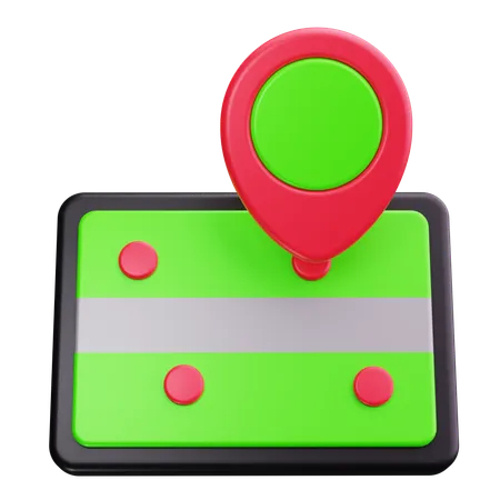 Mapa de ruta  3D Icon