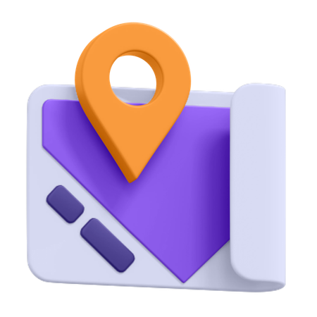 Mapa de localización  3D Icon