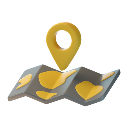 Mapa de localización  3D Icon