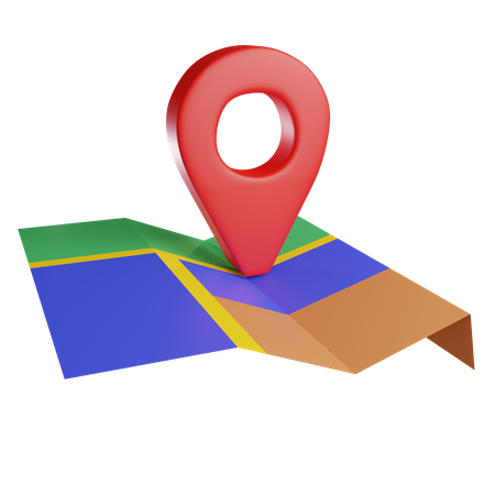 Mapa de localización  3D Icon