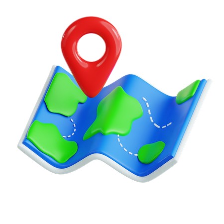 Mapa de viagem  3D Icon