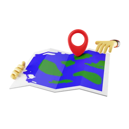Mapa mundial  3D Icon