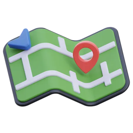 Mapa de viagem  3D Icon