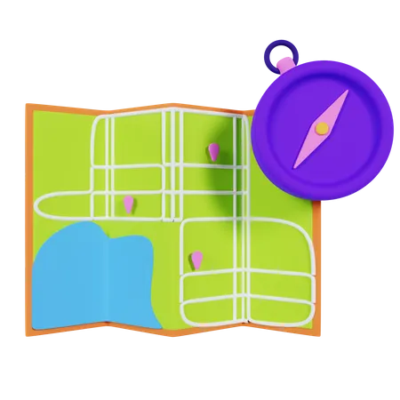 Dirección del mapa  3D Icon