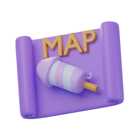 Mapa do festival  3D Icon