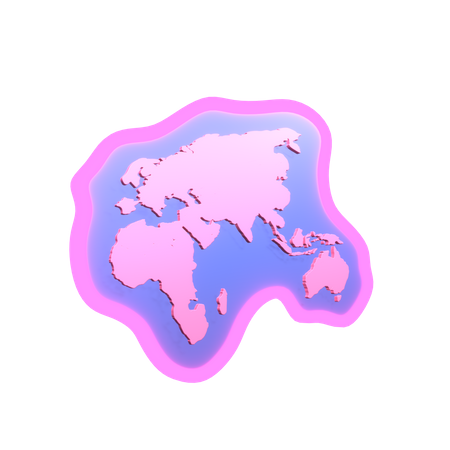 Mapa do mundo do jogo  3D Icon