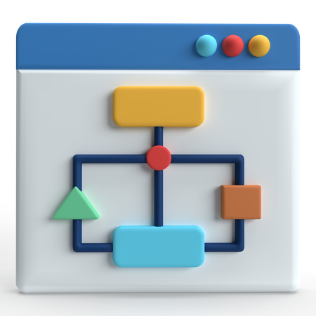 Mapa do site  3D Icon