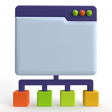 Mapa do site  3D Icon