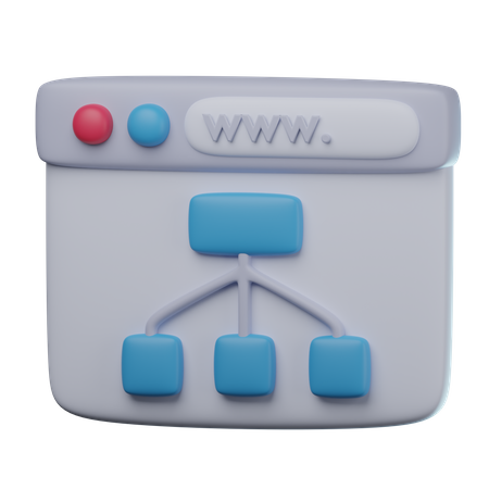 Mapa do site  3D Icon
