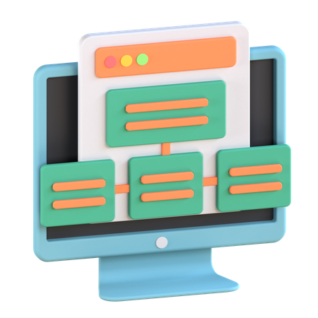 Mapa do site  3D Icon