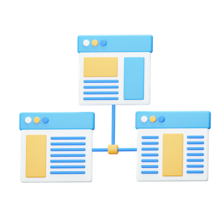 Mapa do site  3D Icon