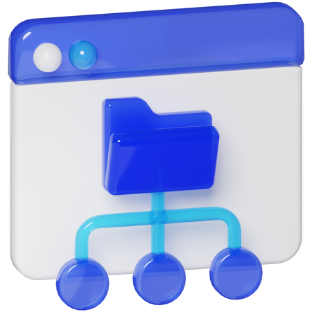 Mapa do site  3D Icon