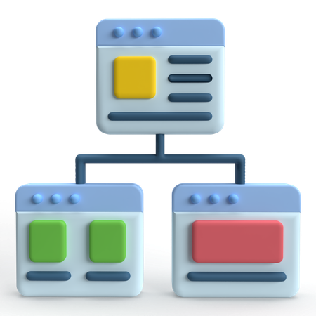 Mapa do site  3D Icon