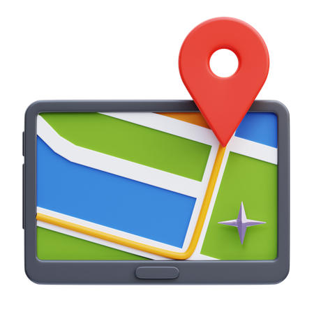 Mapa en línea  3D Icon