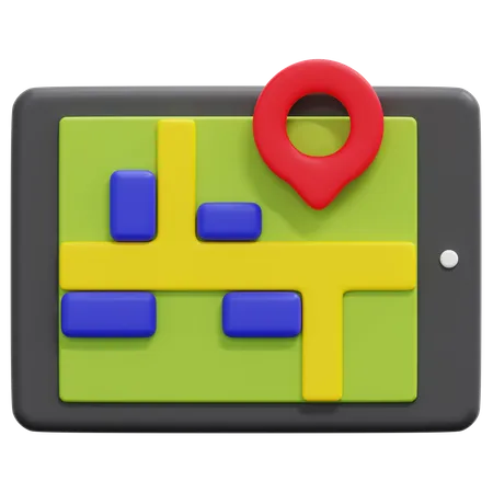 Mapa en línea  3D Icon