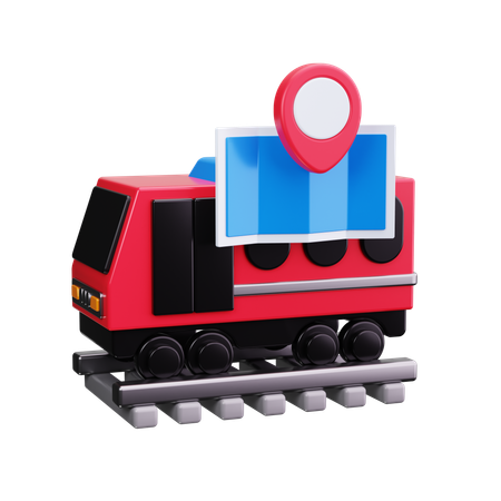 Mapa ferroviário  3D Icon