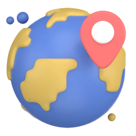 Mostra A Terra Inteira Como Um Local 3D Icon