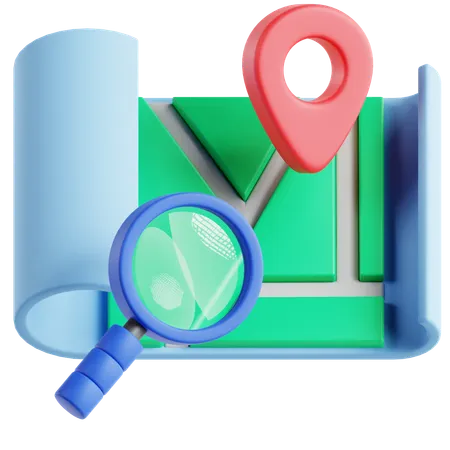 Localização do mapa  3D Icon